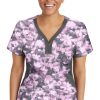 Healing Hands Women's Jessi Abstract Bliss Print Scrub Top -Silverts-shop 1 hh 2270 printabb 650
