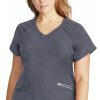 Healing Hands Clearance Women's Serena V-Neck Solid Scrub Top -Silverts-shop 1 hh 2284 clearance 650
