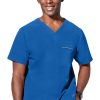 Healing Hands Men's Spencer V-Neck Scrub Top -Silverts-shop 1 hh 2381 650