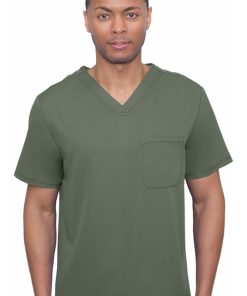 Healing Hands Men's Mason Solid Scrub Top