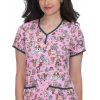 Koi Clearance Women's Eve Kawaii Confections Print Scrub Top -Silverts-shop 1 ko 1017tk printclearancekwc 650