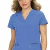 Koi Clearance Women's Hustle & Heart Solid Scrub Top