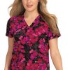 Koi Clearance Women's Early Energy Brush Stroke Floral Print Scrub Top -Silverts-shop 1 ko 1029pr printclearancebof 650