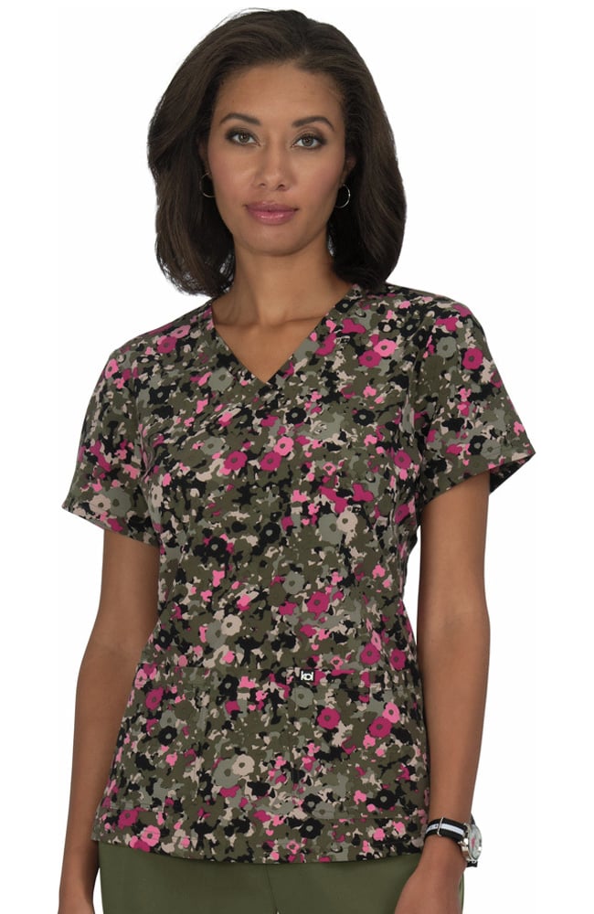 Clearance Women's Early Energy Dainty Camo Print Scrub Top Koi Clearance Women's Early Energy Dainty Camo Print Scrub Top -Silverts-shop 1 ko 1029pr printclearancedtc 650