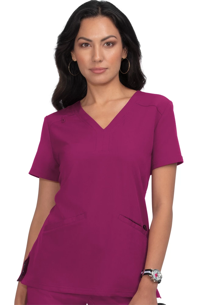 Koi Women's Velocity Solid Scrub Top