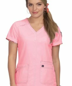 Koi Women's Liv Solid Scrub Top