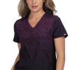 Koi Clearance Women's Passion Herringbone Raspberry Ombre Print Scrub Top -Silverts-shop 1 ko 1046prhprintclearanceh07 650