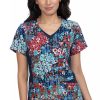 Koi Clearance Women's Nadi Daisy Print Scrub Top 2 Koi Clearance Women's Nadi Daisy Print Scrub Top -Silverts-shop 1 ko 1057pr printclearancedsy 650