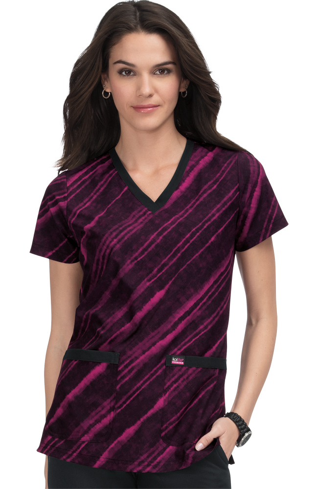 Clearance Women's Align In Motion Print Scrub Top Koi Clearance Women's Align In Motion Print Scrub Top -Silverts-shop 1 ko 1071pr printclearanceimn 650