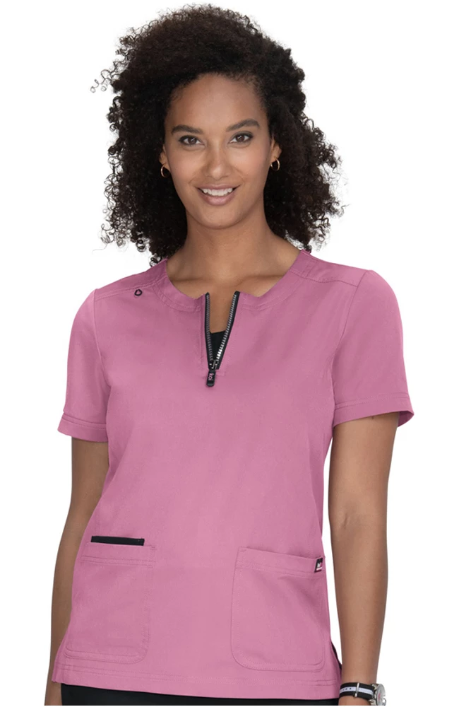 Koi Women's Performance Zipper Neck Scrub Top