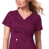Koi Clearance Women's Katelyn Wrap Solid Scrub Top 2 Koi Clearance Women's Katelyn Wrap Solid Scrub Top -Silverts-shop 1 ko 137 clearance 650