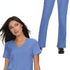 Koi Women's Becca V-Neck Solid Scrub Top & Laurie Yoga Scrub Pant Set -Silverts-shop 1 ko 18set 650