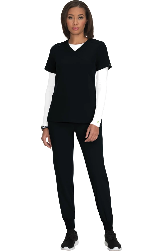Koi Women's Eco Solid Scrub Top & Cherish Jogger Scrub Pant Set