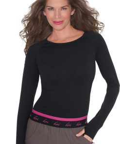 Koi Women's Divine Seamless Solid Long Sleeve T-Shirt