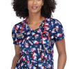 Koi Clearance Women's Leslie American Pops Print Scrub Top 1 Koi Clearance Women's Leslie American Pops Print Scrub Top -Silverts-shop 1 ko 384pr printclearanceamp 650