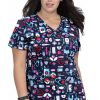 Koi Clearance Women's Leslie Nurse Life Print Scrub Top 2 Koi Clearance Women's Leslie Nurse Life Print Scrub Top -Silverts-shop 1 ko 384pr printclearancenrl 650