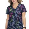 Koi Clearance Women's Leslie Paisley Passion Print Scrub Top -Silverts-shop 1 ko 384pr printclearancepap 650
