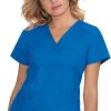 Koi Clearance Women's Kyra V-Neck Solid Scrub Top -Silverts-shop 1 ko 394 clearance 650
