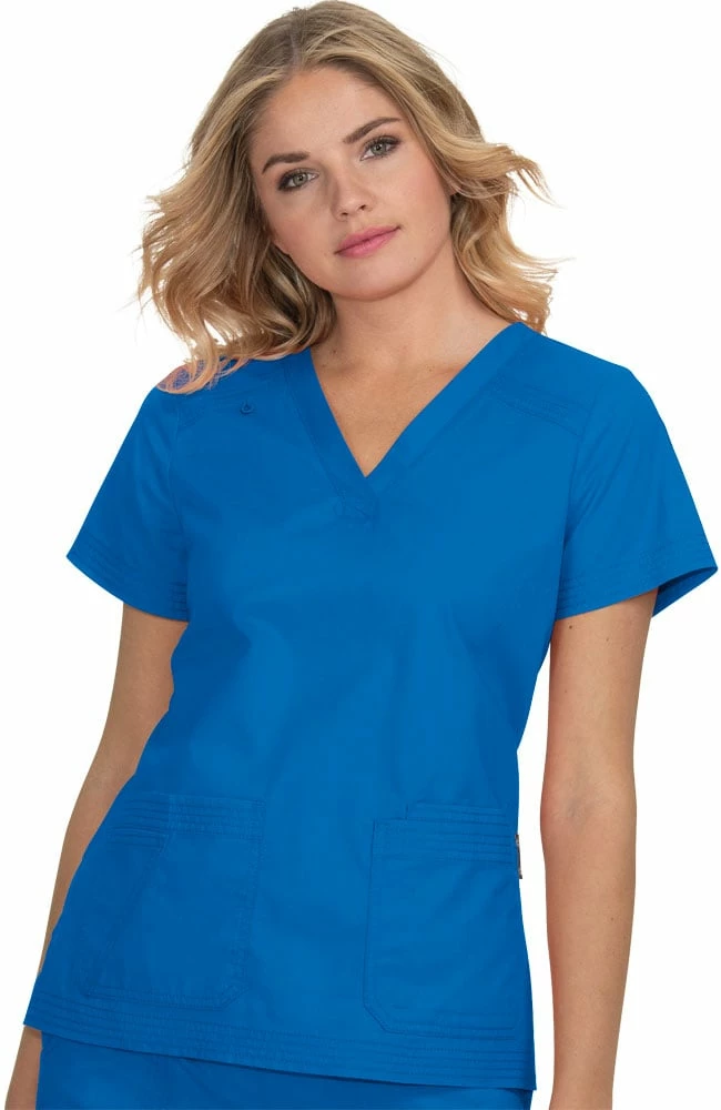 Koi Clearance Women's Kyra V-Neck Solid Scrub Top