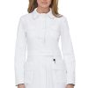 Koi Women's Geneva With Contrast 35¾" Lab Coat -Silverts-shop 1 ko 408 001 650