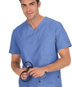 Koi Clearance Men's Jason 3Pkt Solid Scrub Top