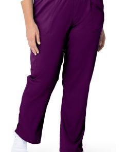 Landau Clearance Women's Modern Yoga Waistband Cargo Scrub Pant