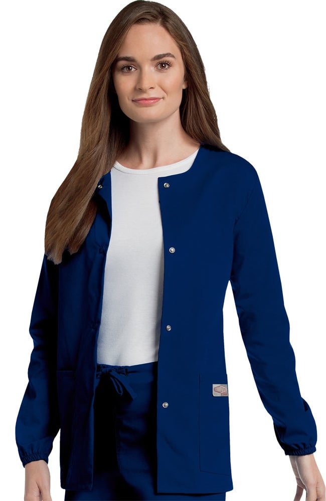Clearance Women's Warm Up Solid Scrub Jacket Landau Clearance Women's Warm Up Solid Scrub Jacket -Silverts-shop 1 ln 75221 clearancetna 650