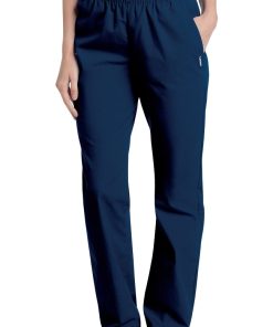 Landau Clearance Women's Eased Classic Fit With Elastic Waist Scrub Pants