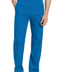 Landau Clearance Men's Elastic With Zipper Fly Scrub Pants