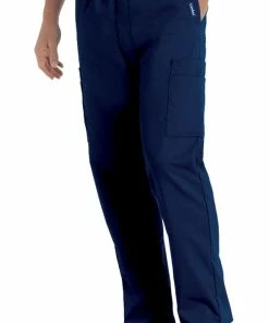 Landau Clearance Men's Cargo Pocket With Zipper Fly Scrub Pants