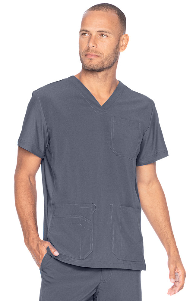 Urbane Clearance Men's Quick Cool V-Neck Solid Scrub Top 3 Urbane Clearance Men's Quick Cool V-Neck Solid Scrub Top