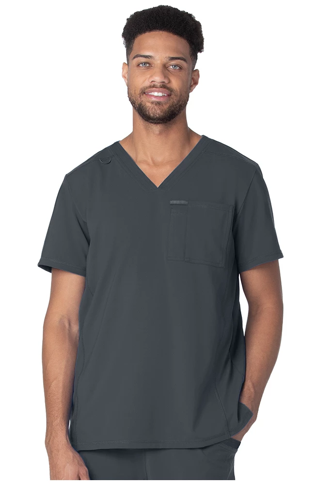 Urbane Men's Extreme Stretch Solid Scrub Top
