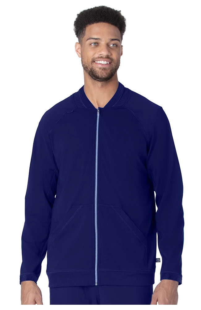 Urbane Men's Warm Up Solid Scrub Jacket