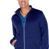 Urbane Men's Fleece Solid Scrub Jacket -Silverts-shop 1 ln 9972 650