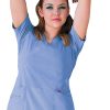 Smitten Clearance Women's V-Neck Solid Scrub Top 1 Smitten Clearance Women's V-Neck Solid Scrub Top -Silverts-shop 1 ln s101002clearance 650