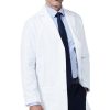 Medelita Men's M3 Laennec Classic Fit 40" Lab Coat -Silverts-shop 1 md lmm3lc wht 650