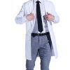 Medelita Men's H W Cushing Lab Coat -Silverts-shop 1 md ls21937wht 650