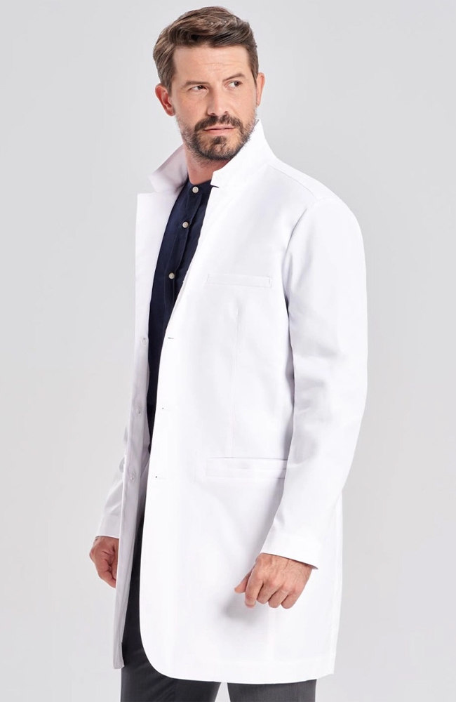 Men's Boyd Slim Fit Lab Coat Medelita Men's Boyd Slim Fit Lab Coat -Silverts-shop 1 md ls22173wht 650