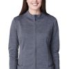 Medelita Women's Ionic Heathered Solid Scrub Jacket -Silverts-shop 1 md sj11709 650
