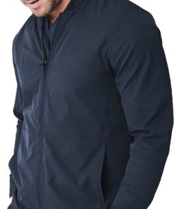 Medelita Men's Kinetic Bomber Solid Scrub Jacket