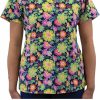 Maevn Uniforms Women's Antique Floral Print Scrub Top -Silverts-shop 1 mv 1767 printant 650