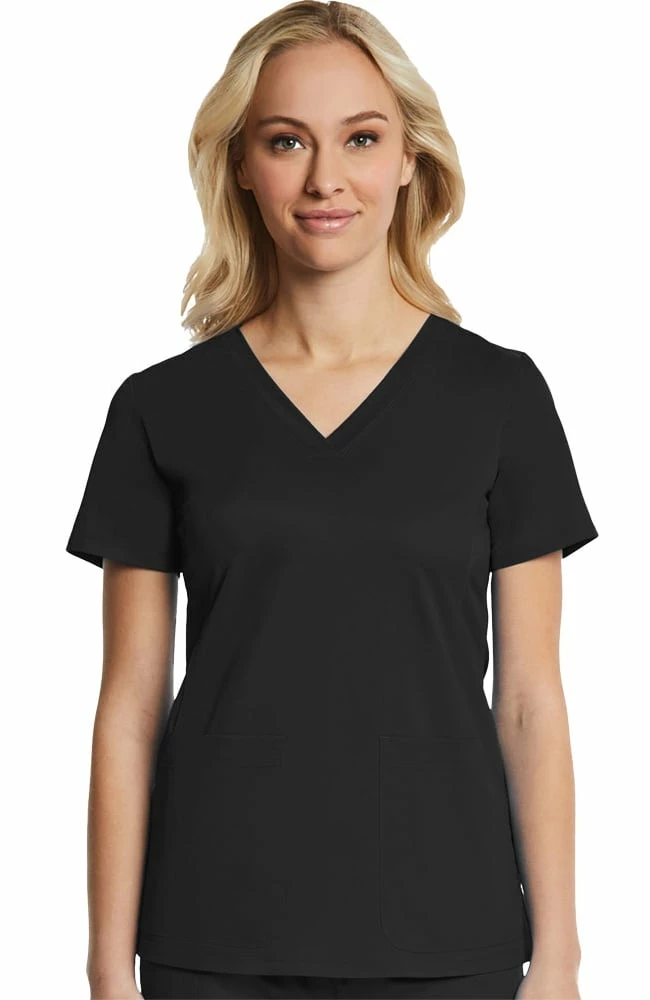 EON Women's Athletic Utility Solid Scrub Top