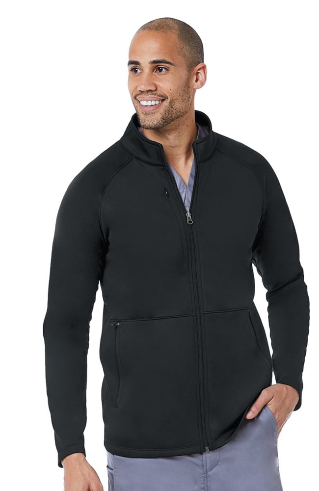Maevn Uniforms Men's Raglan Sleeve Fleece Solid Scrub Jacket 3 Maevn Uniforms Men's Raglan Sleeve Fleece Solid Scrub Jacket