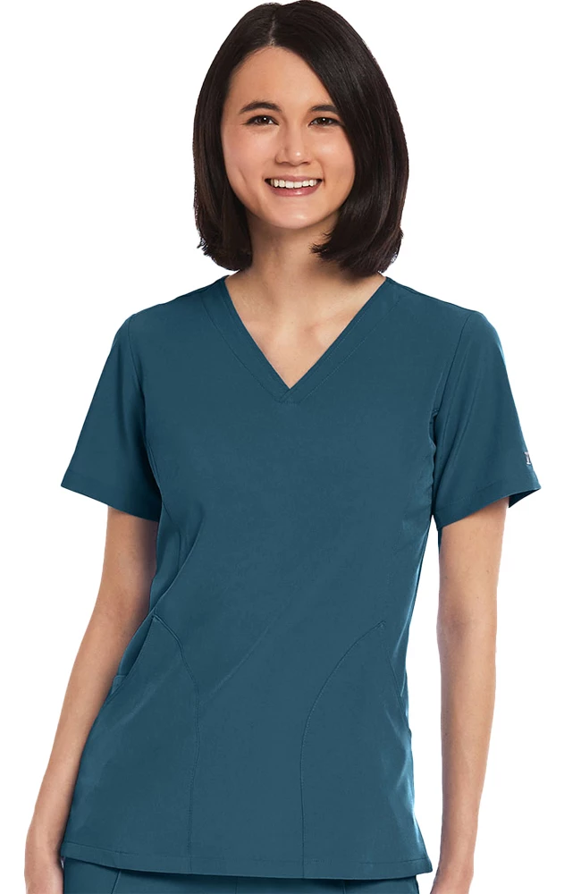 Maevn Uniforms Women's Contoured Solid Scrub Top