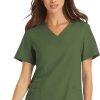 Maevn Uniforms Women's Mock Wrap Scrub Top -Silverts-shop 1 mv 5002 650
