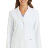 Maevn Uniforms Women's Notch Collar Consultation Lab Coat 1 Maevn Uniforms Women's Notch Collar Consultation Lab Coat -Silverts-shop 1 mv 5073 wht 650