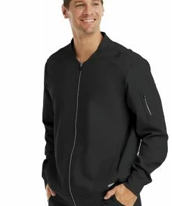 Maevn Uniforms Men's Front Zip Warm Up Scrub Jacket