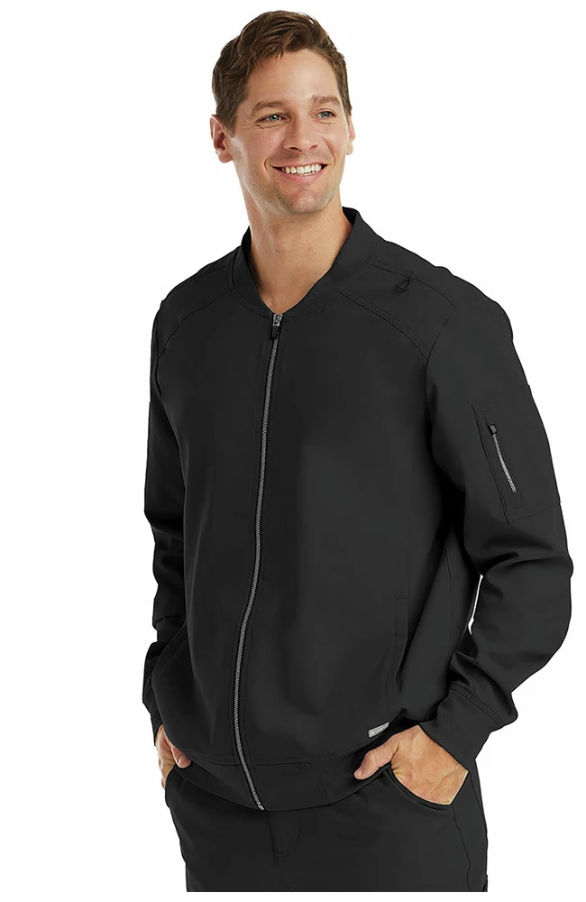 Maevn Uniforms Men's Front Zip Warm Up Scrub Jacket