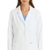 Maevn Uniforms Women's 29" Notch Collar Consultation Lab Coat 2 Maevn Uniforms Women's 29" Notch Collar Consultation Lab Coat -Silverts-shop 1 mv 5973 wht 650