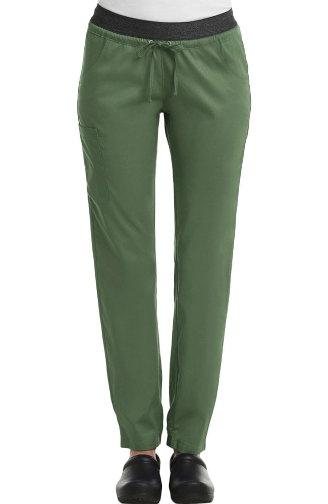 Women's Drawstring Elastic Waistband Cargo Scrub Pant Maevn Uniforms Women's Drawstring Elastic Waistband Cargo Scrub Pant -Silverts-shop 1 mv 6701 650